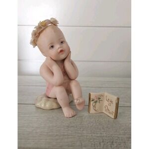 Vintage Hamilton Collection Porcelain Angel Baby